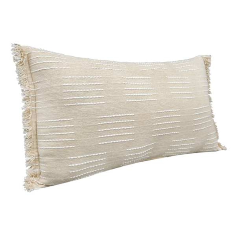 Tracey Boyd Broken Stripe Slub Throw Pillow, 14×24