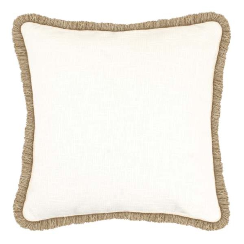 Tracey Boyd White Textured Throw Pillow, 18″
