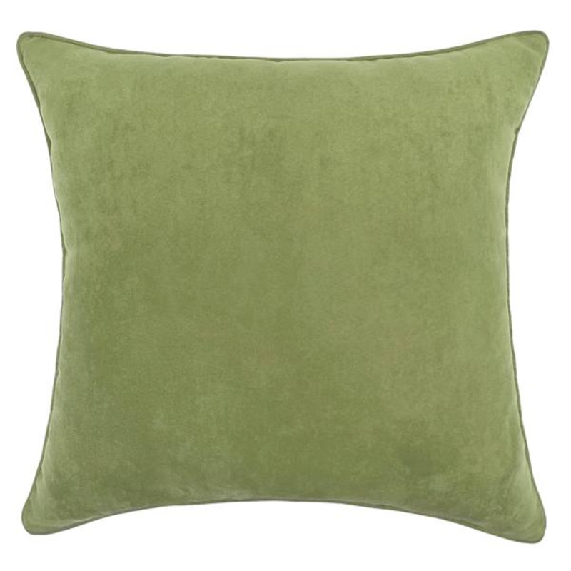 Turtle Green Torrey Faux Suede Throw Pillow, 18″