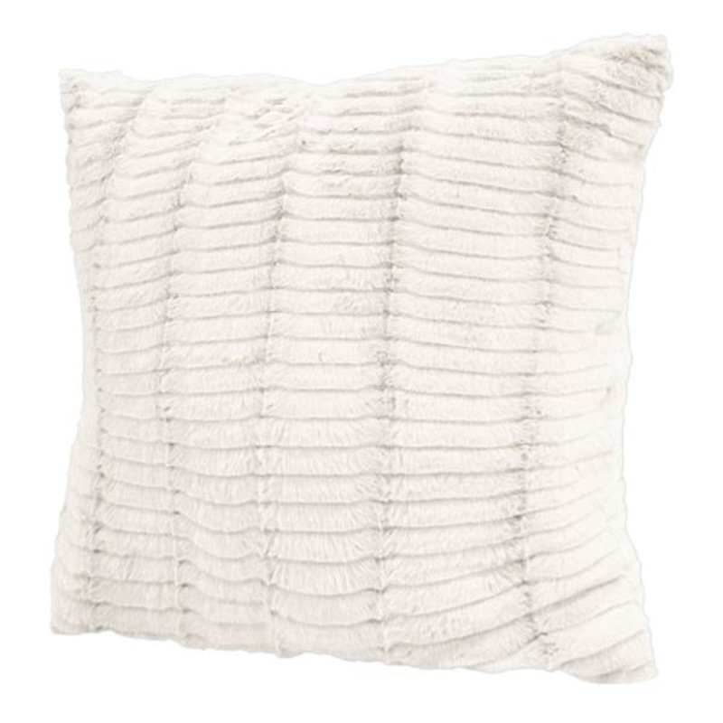 White Lash Throw Pillow, 24″