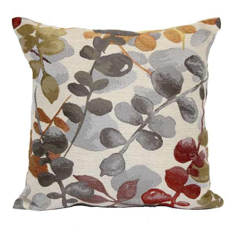 Woodlawn Multicolor Jacquard Throw Pillow, 18″