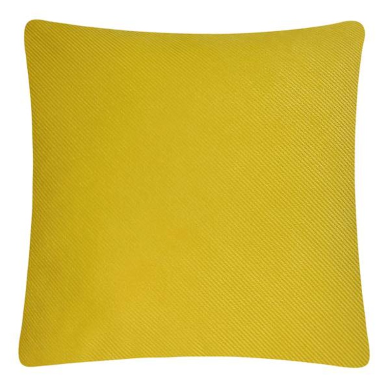 Yellow Diagonal Striped Throw Pillow, 18″