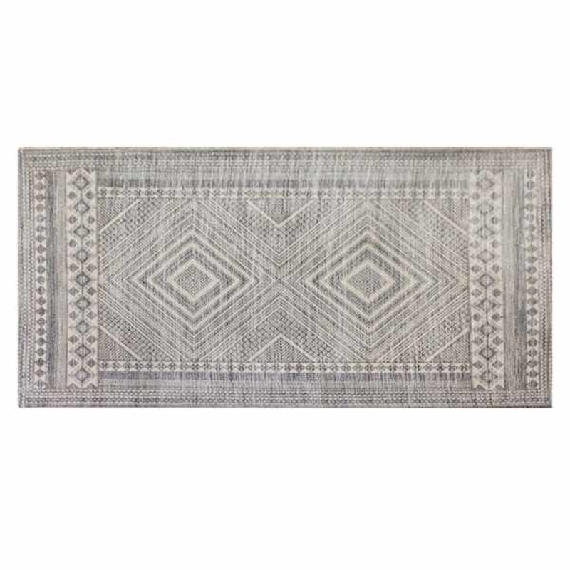 Charlotte Ivory & Dark Grey Tahari Diamond Accent Rug, 24×44