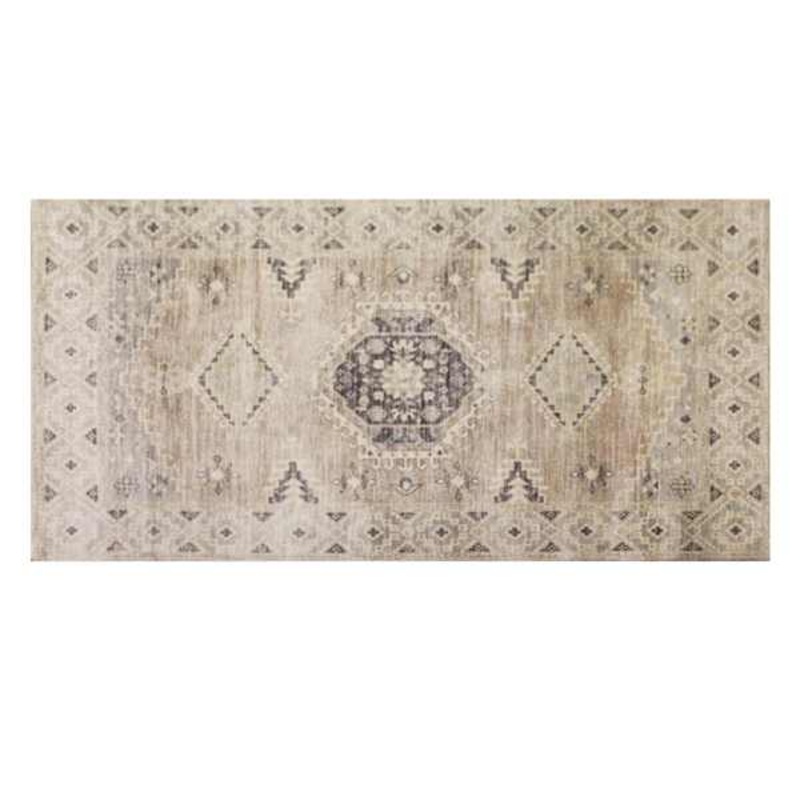 Charlotte Ivory & Grey Tahari Center Medallion Accent Rug, 24×44