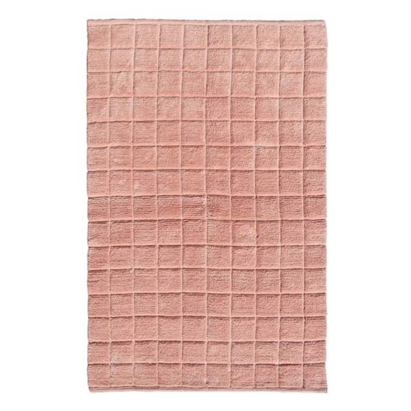 Clay Boxed Grid Accent Rug, 3×5