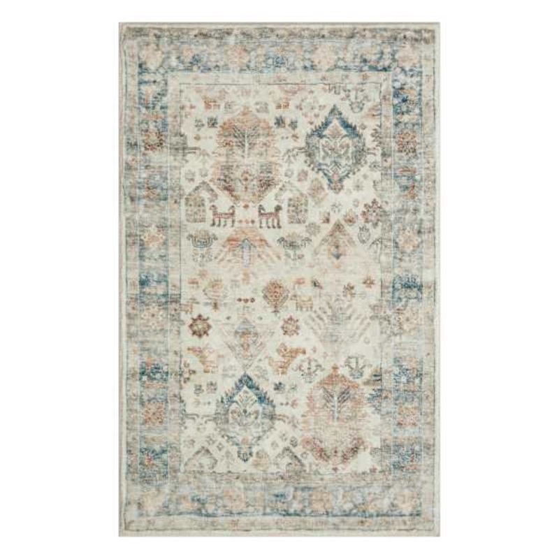 Emerald Southwestern Ivory & Olive Accent Rug, 27×45