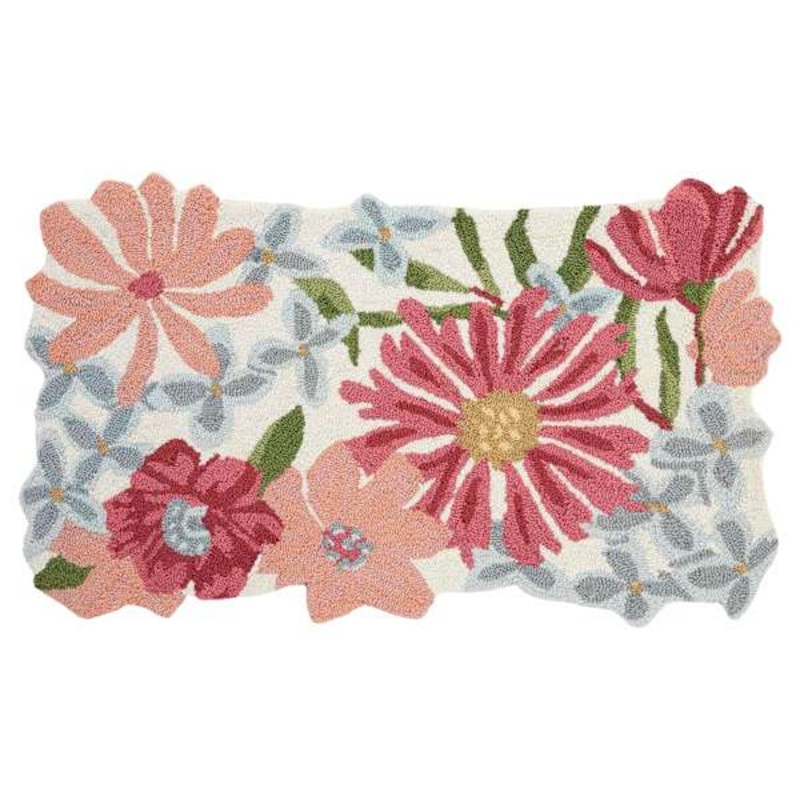 Frankie Blush Floral Accent Rug, 27×45
