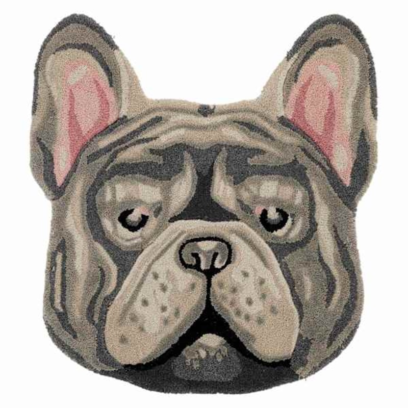 Frenchie Shaped Accent Rug