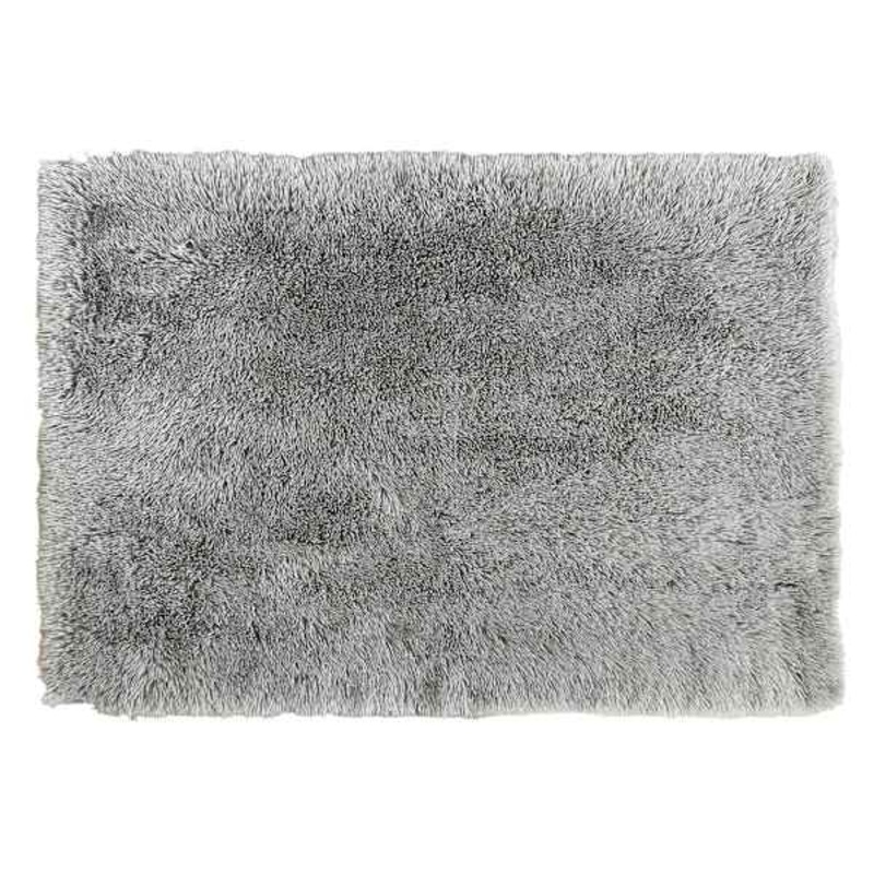 Grey Faux Fur with Lurex Accent Rug, 31×44
