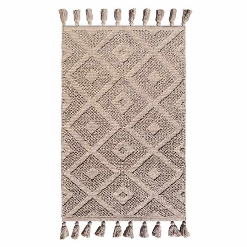 Hilo Diamond Moonlight Handwoven Accent Rug, 27×45