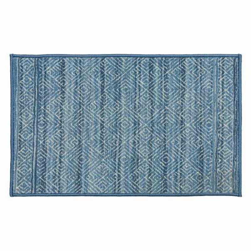 Ikarus Light Blue Diamond Design Accent Rug, 20×32
