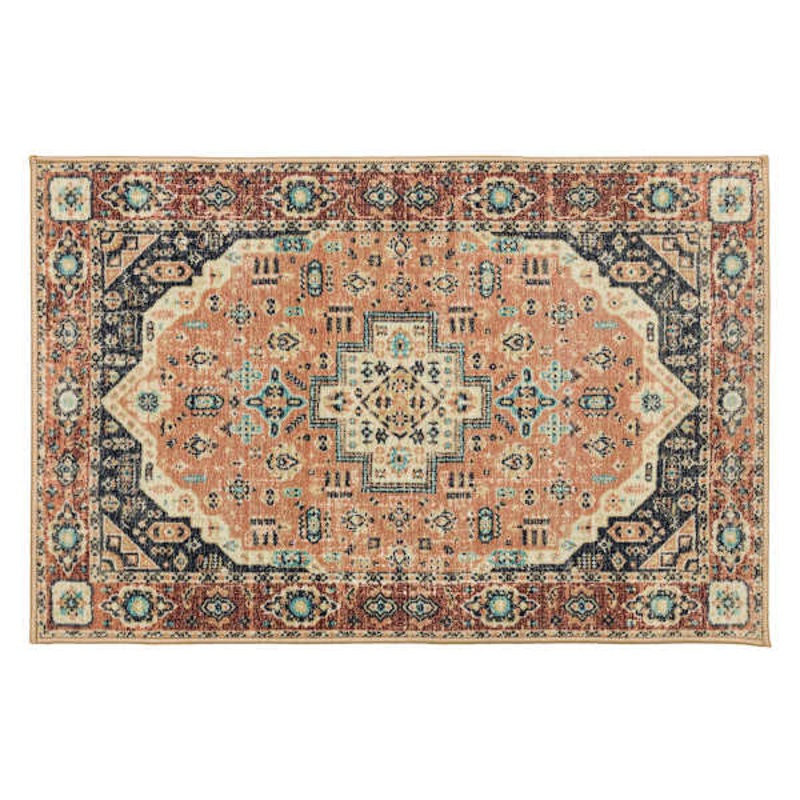 Ikarus Neutral Medallion Accent Rug, 30×45