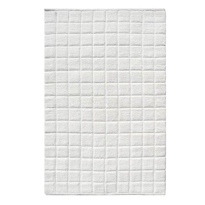 Ivory Boxed Grid Accent Rug, 3×5