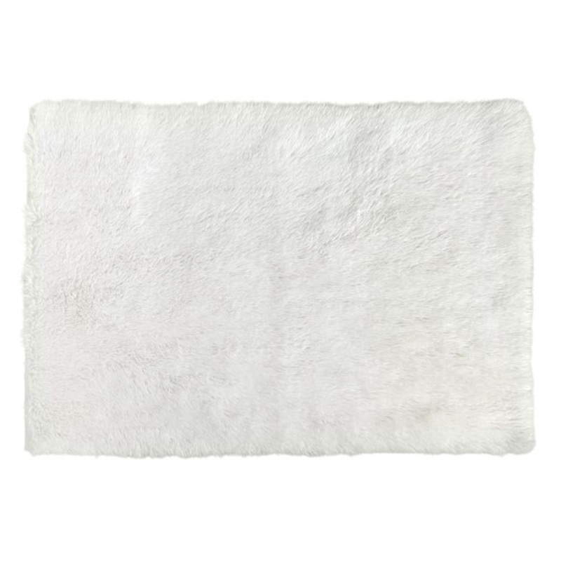 Ivory Faux Fur with Lurex Accent Rug, 31×44