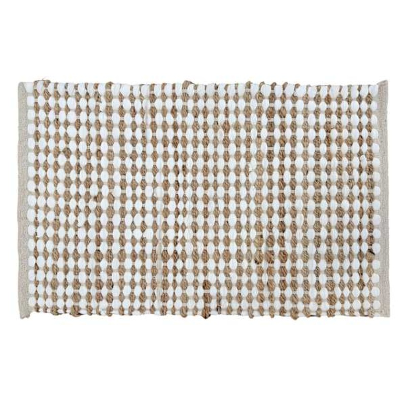 Ivory Jute & Cotton Accent Rug, 20×34