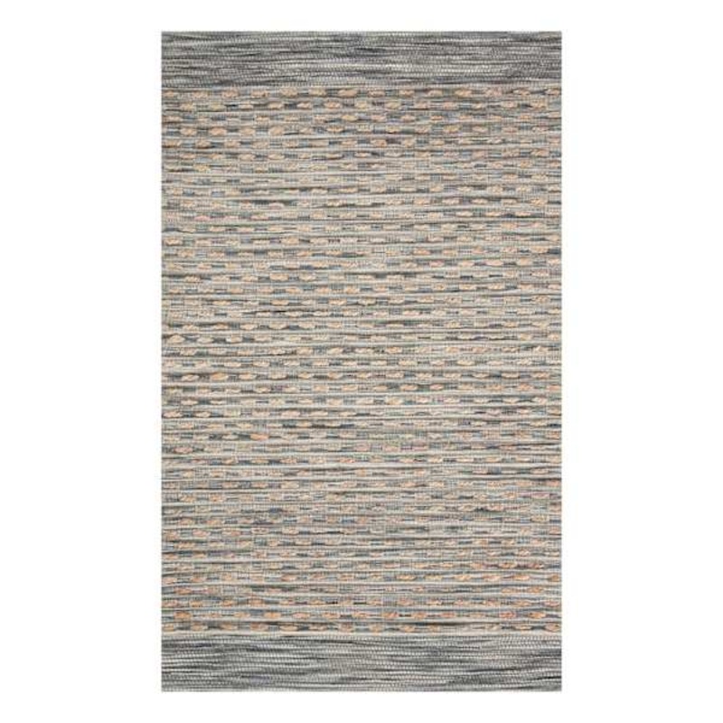 Kennith Blue & Ivory Jute Accent Rug, 2×4