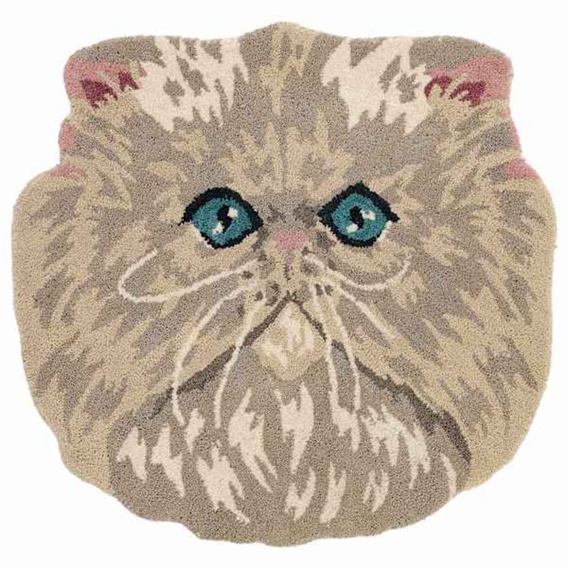 Neutral Persian Shaped Accent Rug, 28×30