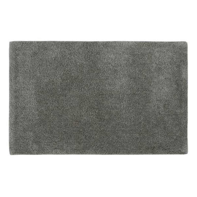 Solid Grey Shag Tufted Accent Rug, 27×45