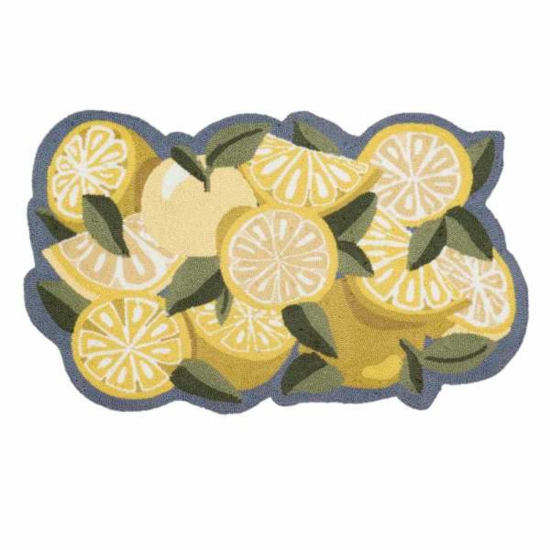 Summerton Lemons Shaped Hook Tufted Accent Rug, 27×45