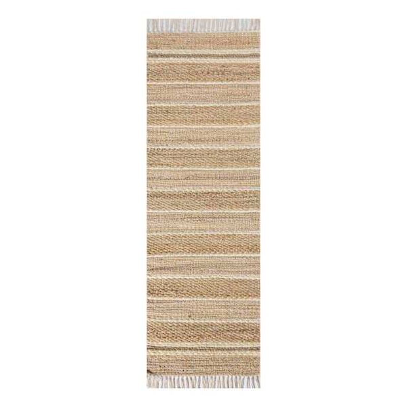 Tao Ivory Jute with Fringe Runner, 2×6