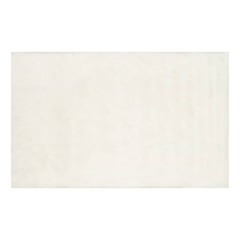 White Vale Faux Fur Shag Accent Rug, 2×3