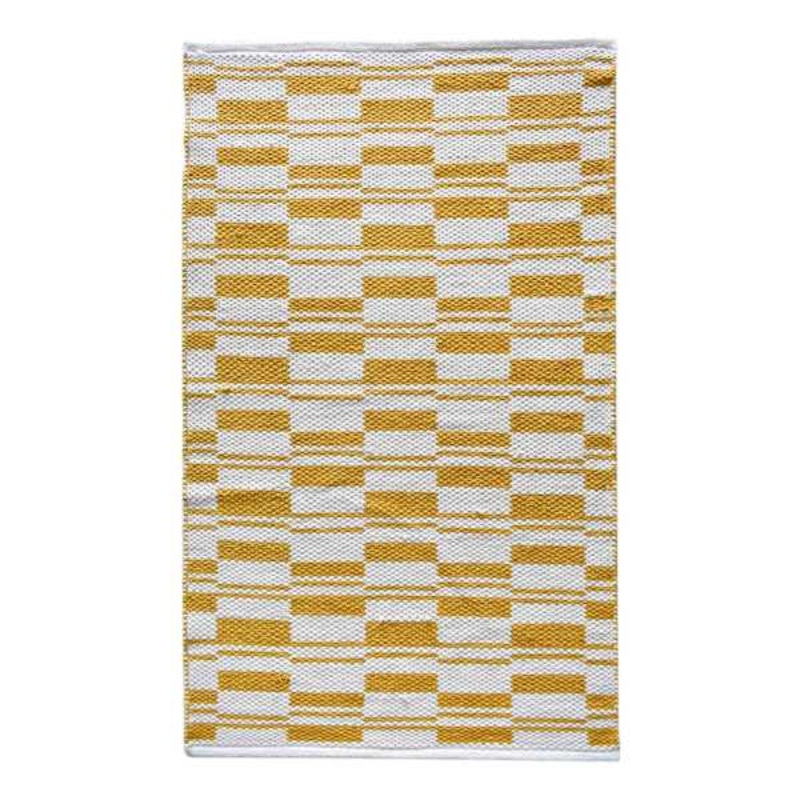 Yellow Broken Stripe Accent Rug, 2×4