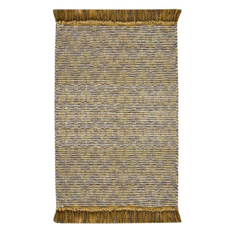 Yellow Jute & Chenille Accent Rug, 27×45