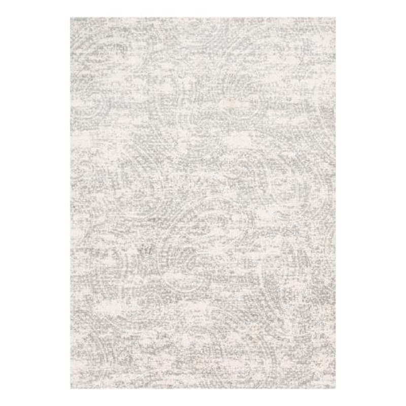 (A252) Willow Grey Microfiber Area Rug, 5×7