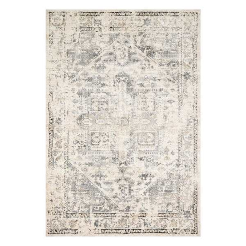 (A433) Cliff Grey Stone Area Rug, 8×10
