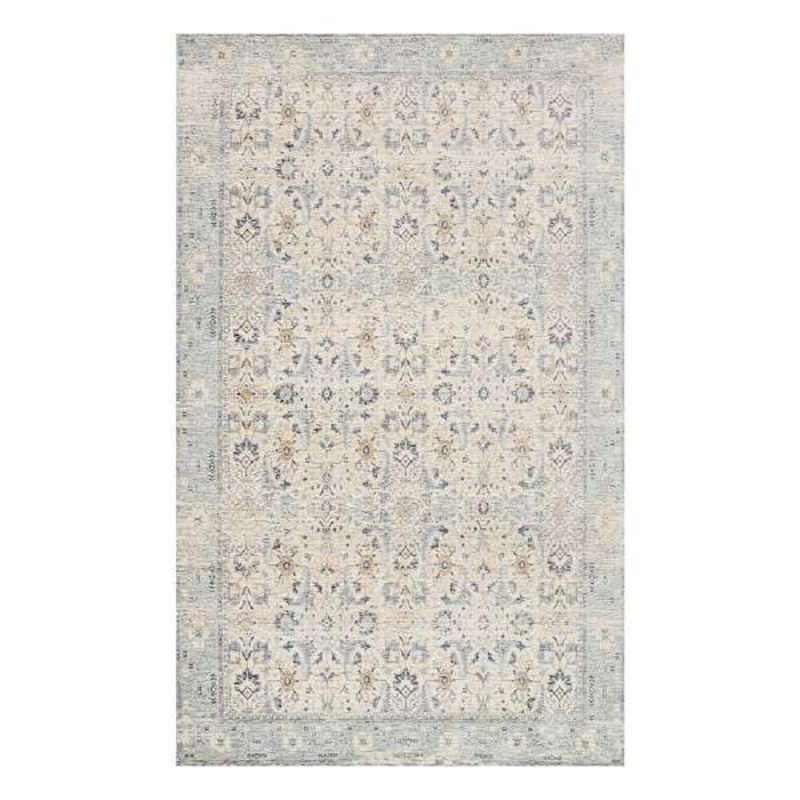 (A437) Honeybloom Penelope Distressed Look Grey Area Rug, 8×10