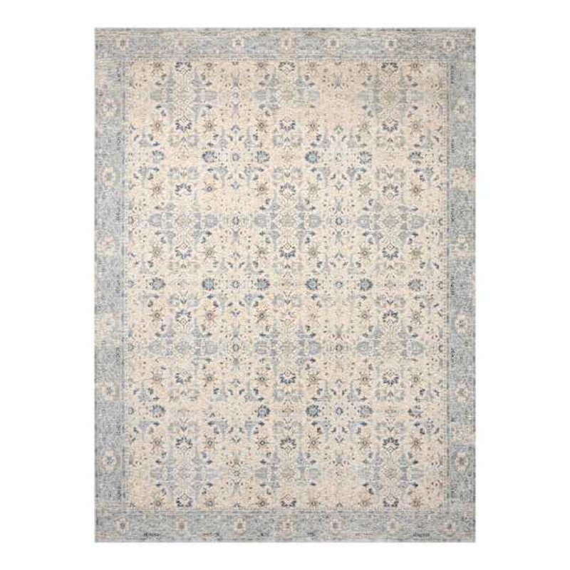 (A437) Honeybloom Penelope Distressed Look Grey Area Rug, 9×12