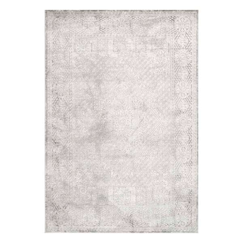 (A446) Found & Fable Infinity Grey Area Rug, 5×8