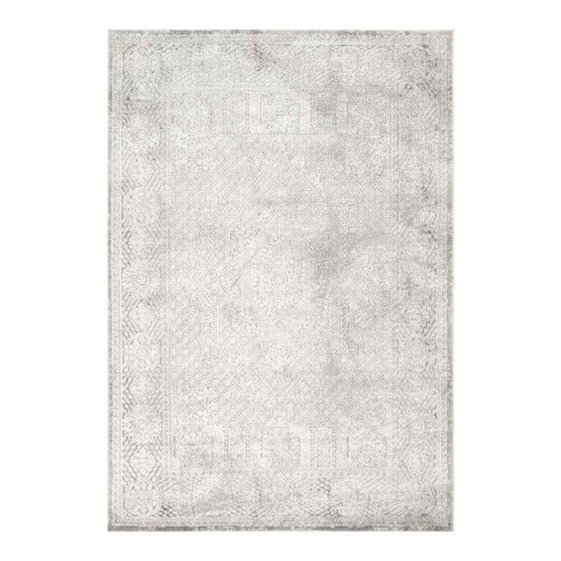 (A446) Found & Fable Infinity Grey Area Rug, 8×10