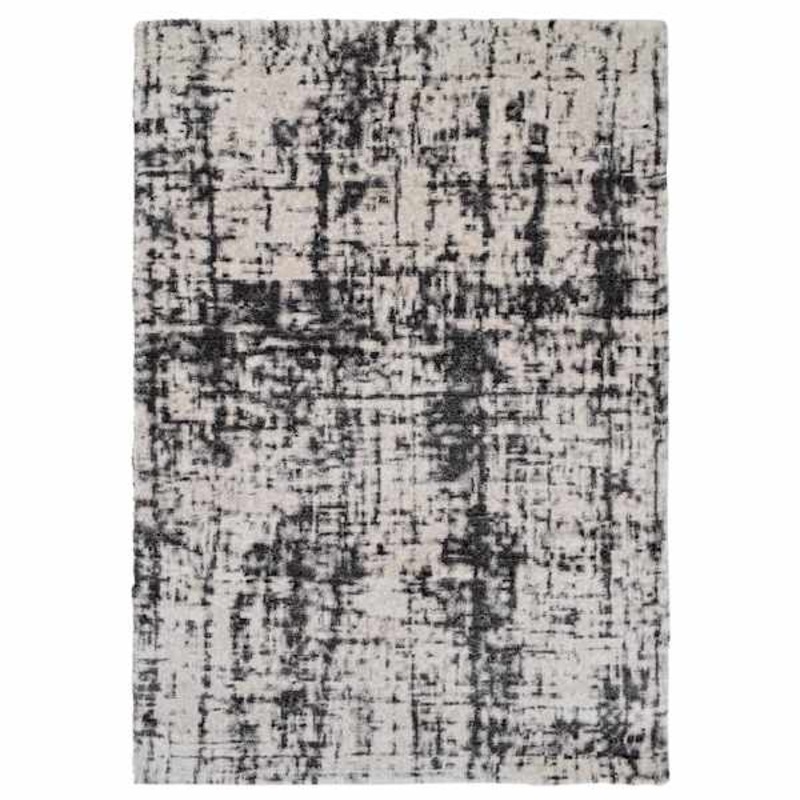 (A456) Raymond Ivory & Grey Dense Ultra Soft Accent Rug, 3×5