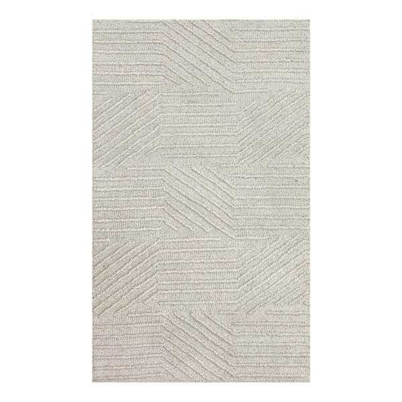 (A473) Found & Fable Dartmouth Ivory Tufted Accent Rug, 3×5