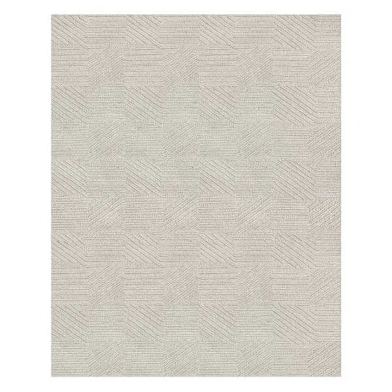 (A473) Found & Fable Dartmouth Ivory Tufted Area Rug, 8×10