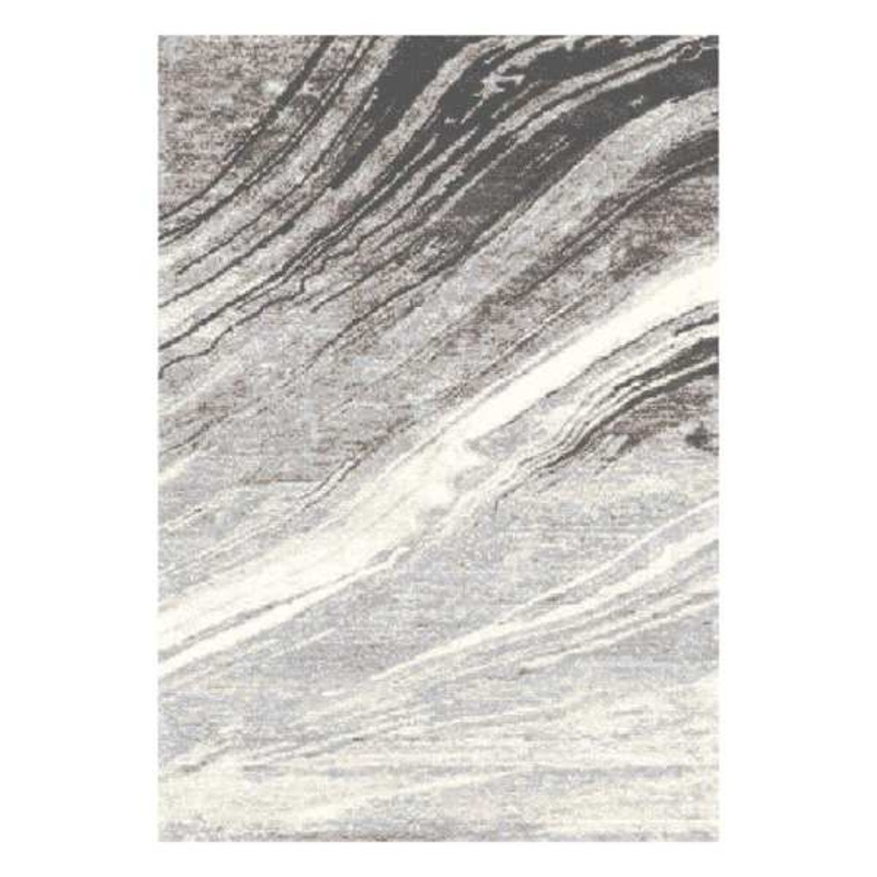 (A477) Raymond Neutral Abstract Area Rug, 8×10