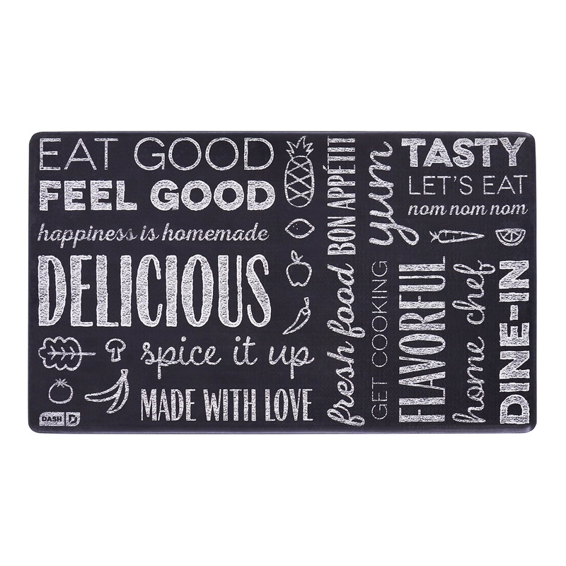 Dash Wellness Mat Chalkboard Print Nonslip Floor Mat