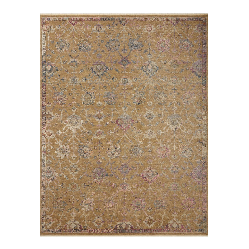 Giada Gold Multicolor Floral Traditional Style Area Rug