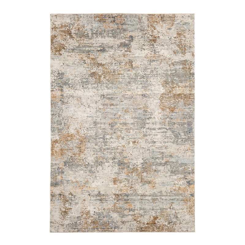 Impressions Blue Modern Abstract Area Rug