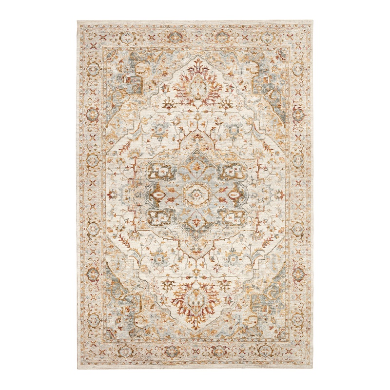 Impressions Multicolor Medallion Traditional Style Area Rug