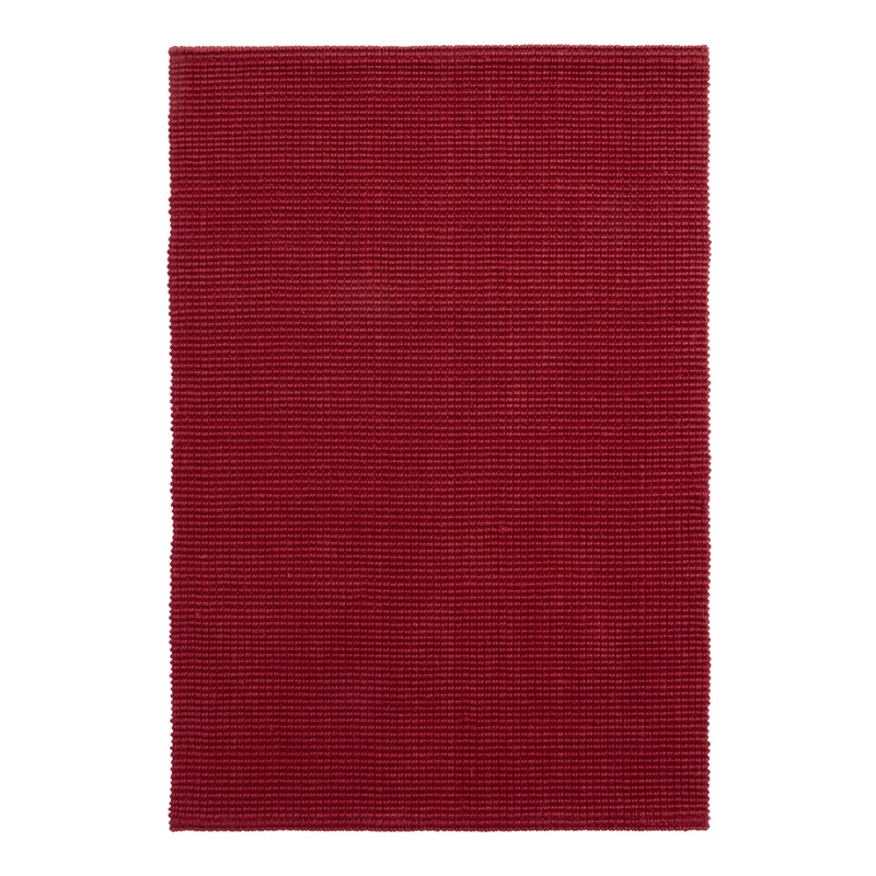 Red Dyed Handwoven Jute Area Rug