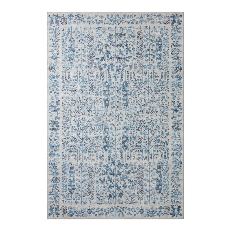 Rifle Paper Co. x Loloi Blue Maison Botanical Area Rug