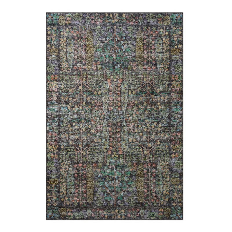 Rifle Paper Co. x Loloi Charcoal Maison Botanical Area Rug