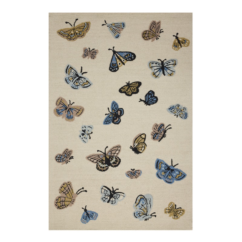 Rifle Paper Co. x Loloi Cream Highgrove Wool Area Rug