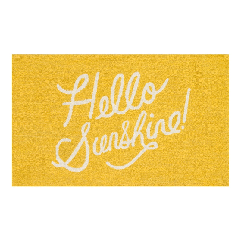 Rifle Paper Co. Yellow Hello Sunshine Wool Area Rug