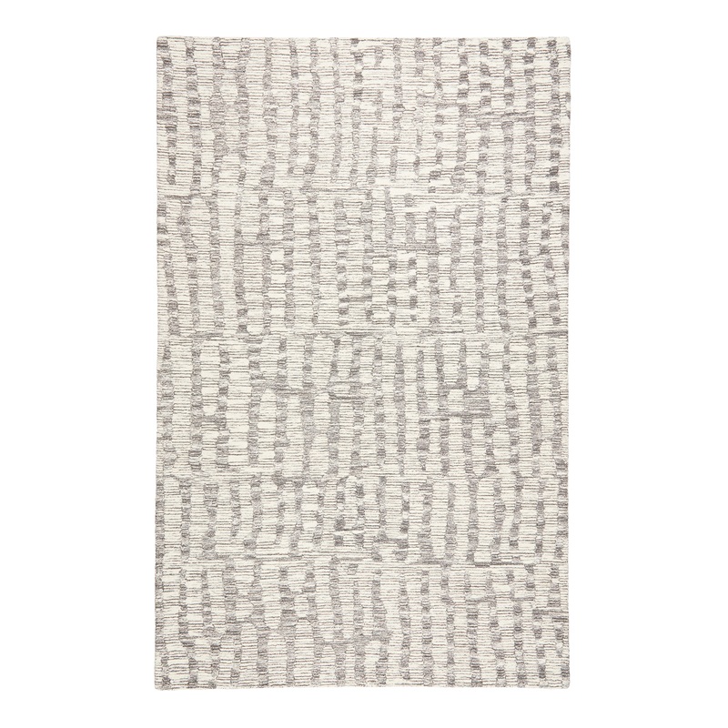 Shadows Charcoal Stripe Wool Area Rug