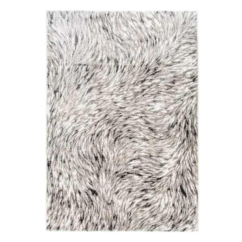 (A480) Camden Chandra Grey Abstract Area Rug, 8×10