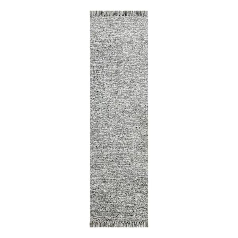 (A484) Crosby St. Breton Grey Tufted Runner, 2×7