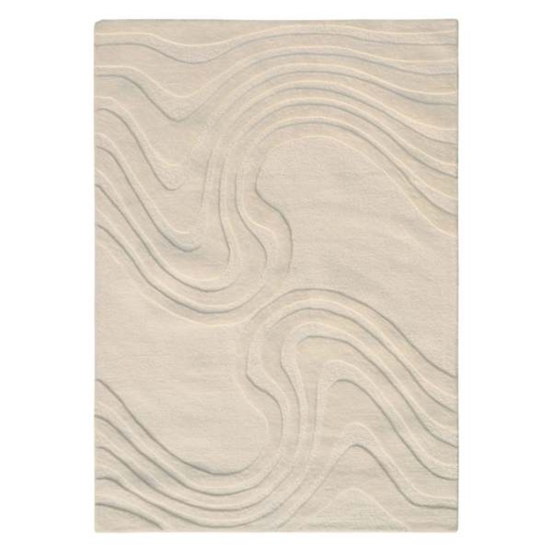(A492) Crosby St. Lagon Ivory High-Low Area Rug, 8×10